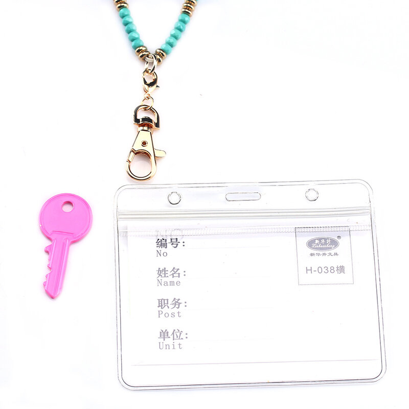 موضة الأخضر شارة اسهم مع ID حامل حامل سلسلة مفاتيح قلادة اسهم الخرز اسهم لفتاة النساء