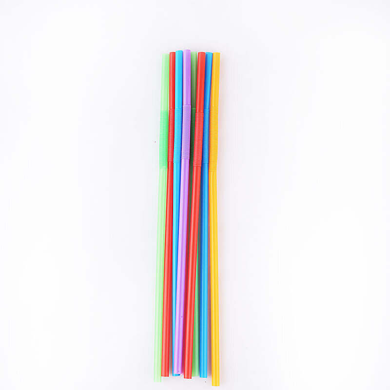 100/200 قطعة متعددة الألوان القش اضافية طويلة ماصّات بلاستيكيّة لحفلات الزفاف الاحتفالات بار عصير الشرب لوازم