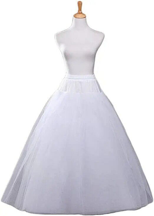 للمرأة a-الخط هوبليس ثوب نسائي كرينولين زلات تنورة الزفاف اكسسوارات 2023