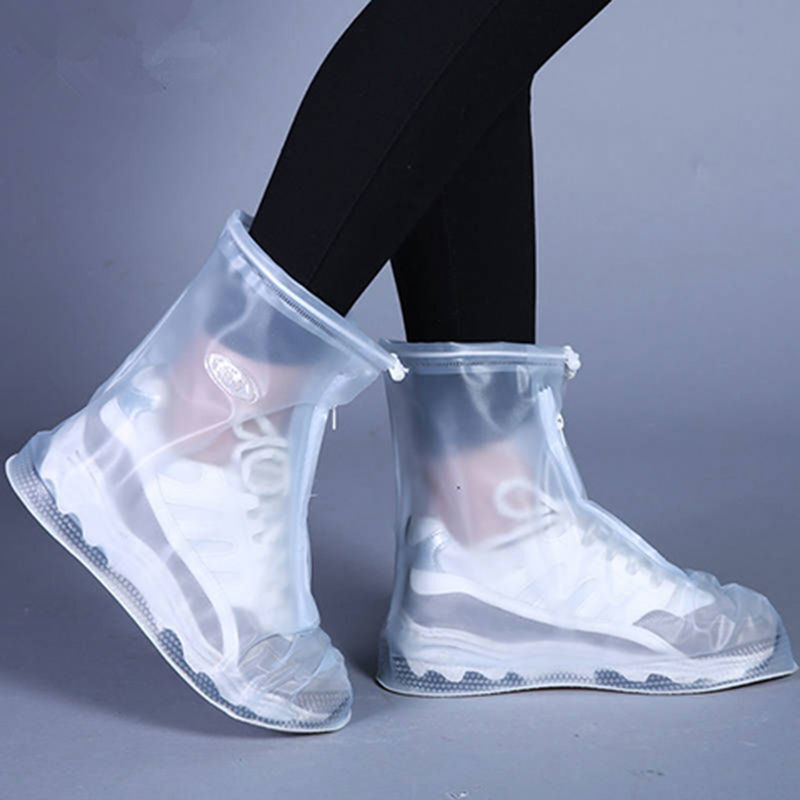 الأحذية غطاء الحذاء المضاد للماء مادة سيليكون للجنسين أحذية حماة احذية المطر غطاء ل داخلي في الهواء الطلق ممطر سمكا عدم الانزلاق
