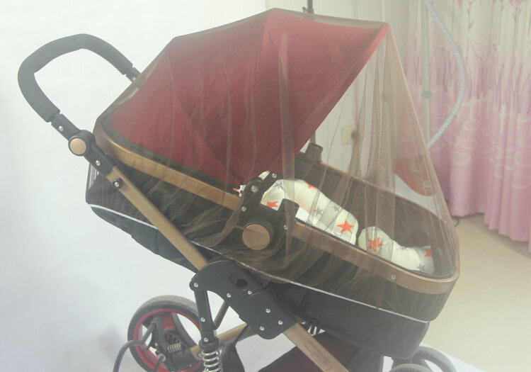 عربة طفل يدفع باليدين البعوض الحشرات درع صافي آمنة الرضع حماية شبكة عربة اكسسوارات البعوض صافي 150 سنتيمتر