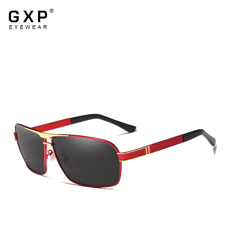 GXP-نظارات شمسية مستقطبة عالية الدقة للرجال والنساء ، نظارات شمسية بإطار معدني ، مع UV400 مرآة للقيادة وصيد الأسماك