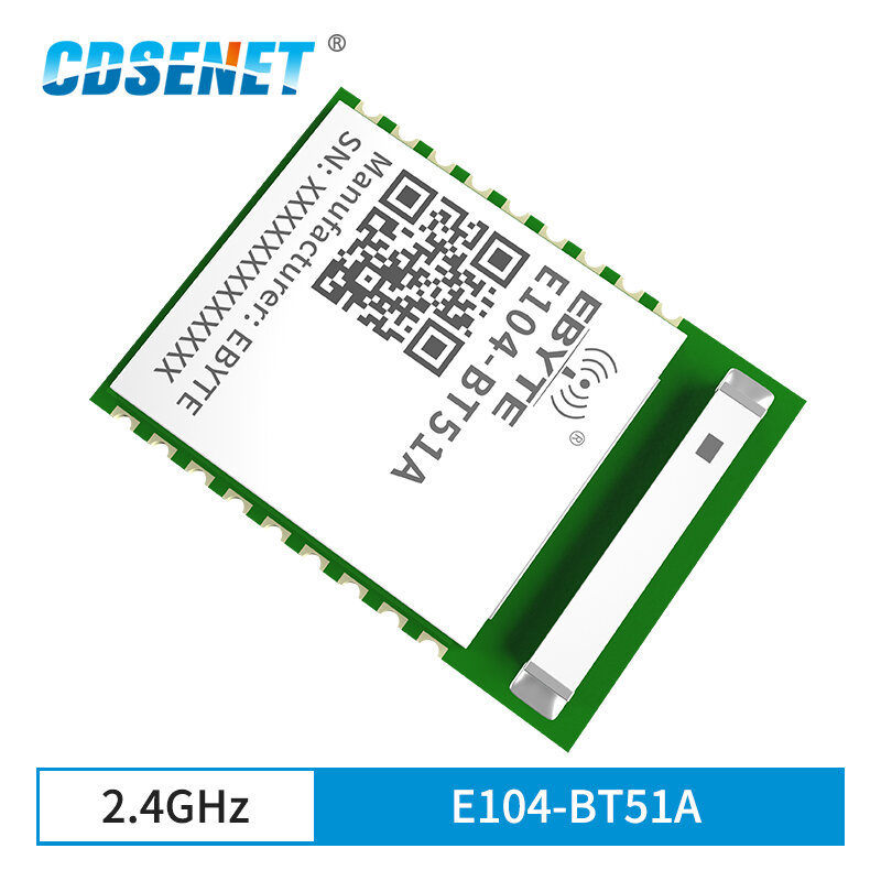 E104-BT51A CC2640R2L 2.4GHz 5dBm وحدة بلوتوث المدى 3.3 فولت BLE5.0 السيراميك هوائي UART BLE وحدة PCB الهوائي