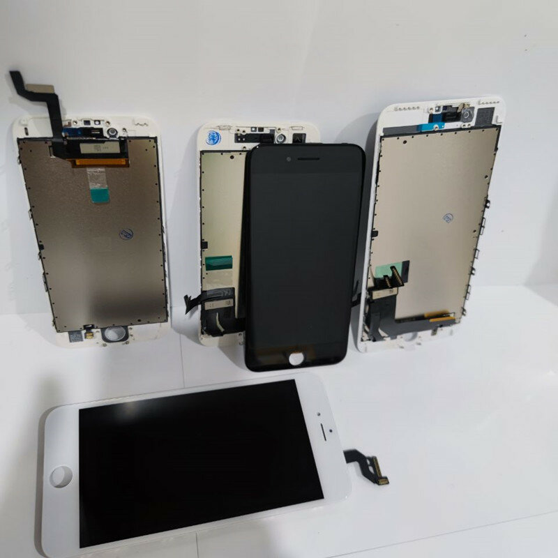 شاشة LCD الأفضل لهواتف iPhone 7 8 Plus 6 s 6sPlus 6 SE2020 باللون الأسود والأبيض مجموعة استبدال محول الأرقام مع الأدوات