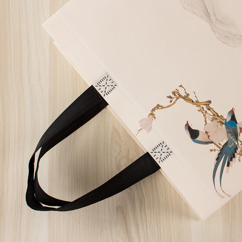 مطبوعة طوي حقيبة تسوق حقائب غير ملابس منسوجة الإبداعية التسوق هدية المحمولة لون الطباعة الإعلان BagsNew في 2021
