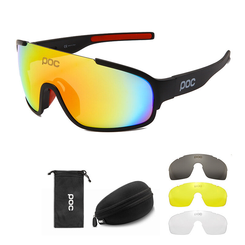 4 عدسة الدراجات نظارات الرياضة في الهواء الطلق نظارة شمس مستقطبة الضوء الرجال النساء دراجة دراجة هوائية جبلية نظارات الجبلية UV400 نظارات