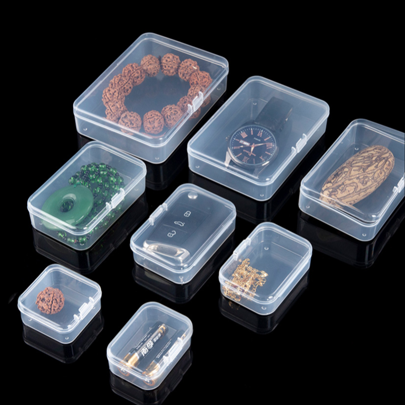3 قطعة البلاستيك الشفاف مجوهرات صندوق تخزين القرط المسمار حبة الحاويات أداة فرز صندوق لعبة حالة أجزاء الحرفية المنظم جديد