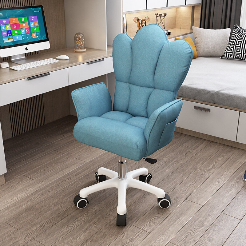 متعدد الألوان مريح تنفس موضة عادية للطي مسند الظهر كمبيوتر ألعاب كرسي غرفة نوم مكتب مستلق كرسي دوار