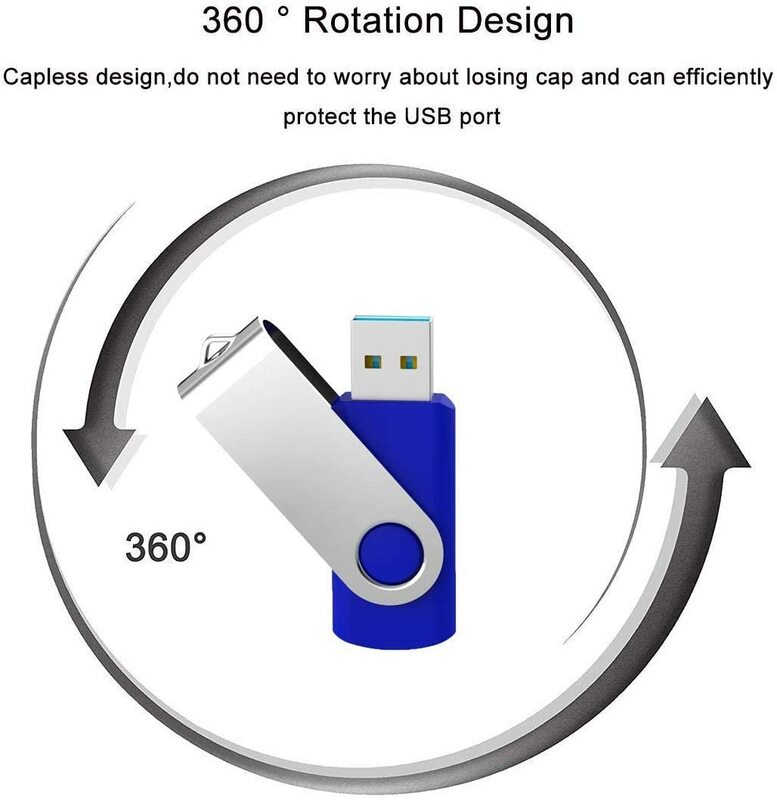 TOPESEL 5 حزمة سهلة التخزين محرك فلاش USB ذاكرة عصا الإبهام محركات أزعج عصا USB2.0 القلم محرك مختلط الألوان