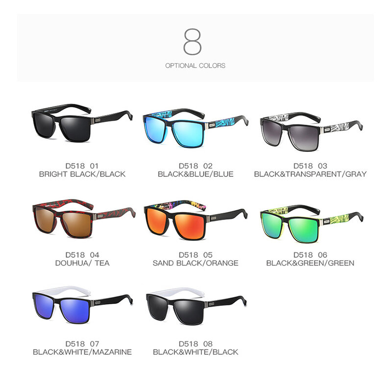 DUBERY 2020-نظارات شمسية مستقطبة للرجال ، تصميم كلاسيكي للعلامة التجارية ، إطار PC ، عدسات راتينج ملونة ، UV400 ، نظارات قيادة D3