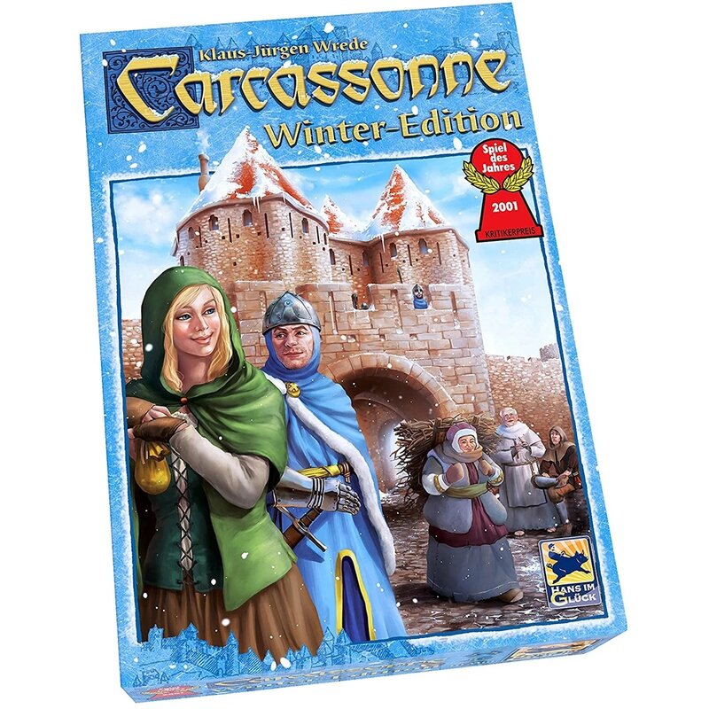 Carcassonne-إصدار شتاء 2021 ، إصدار جديد من 2-5 لاعبين ، لوحة أساسية وبطاقة أساسية