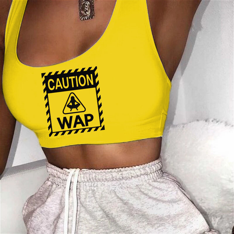 سترة لياقة بدنية قصيرة للنساء صيف 2021 مثيرة بدون أكمام تانك القمم قصيرة ملابس نسائية تي شيرت الصدرية WAP #4