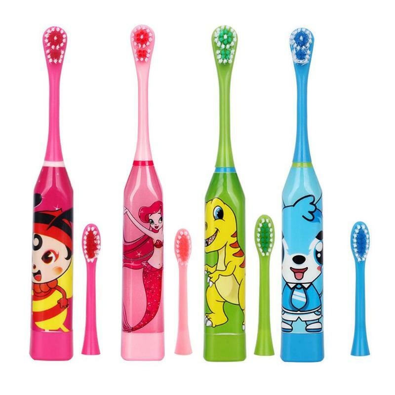 الأطفال التلقائي فرشاة الأسنان الكهربائية بالموجات فوق الصوتية فرشاة أسنان مقاوم للماء