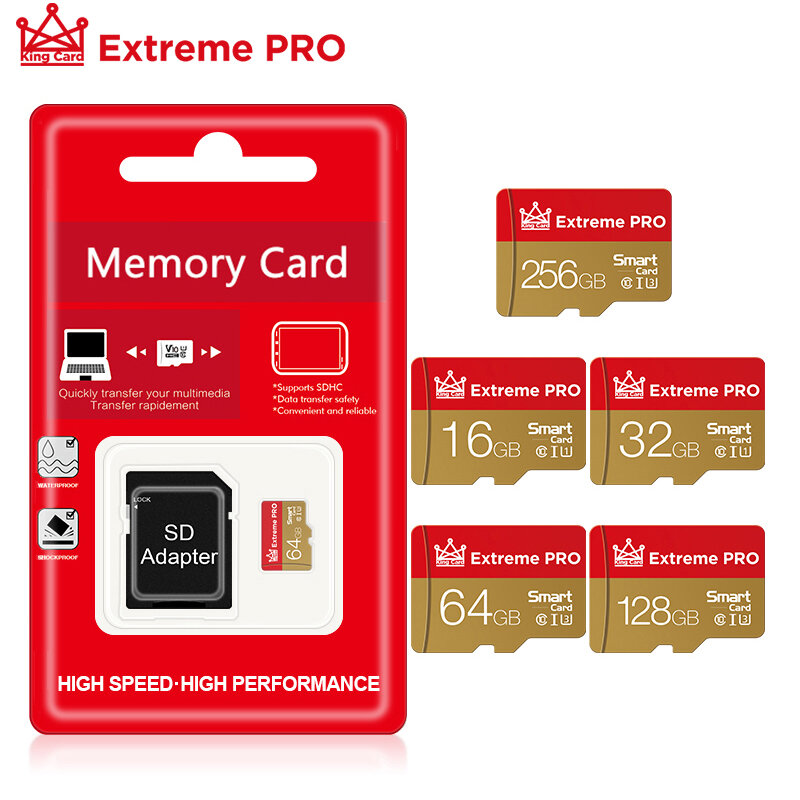 بطاقة ذاكرة فلاش micro sd من الفئة 10 ، 8 جيجابايت ، 16 جيجابايت ، 32 جيجابايت ، 64 جيجابايت ، 128 جيجابايت ، مجموعة جديدة