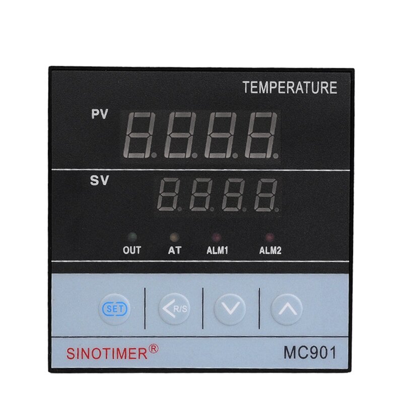 Sinoالموقت 2 مجموعة رقمية مقاوم للماء وحدة تحكم في درجة الحرارة PID K نوع PT100 الاستشعار المدخلات التتابع SSR الإخراج ، MC901 و MC701 #5