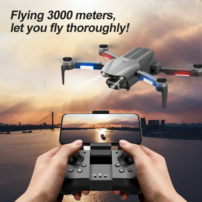 2022 جديد F9 GPS الطائرة بدون طيار 6K كاميرا مزدوجة HD المهنية التصوير الجوي فرش السيارات طوي كوادكوبتر RC المسافة 2000M