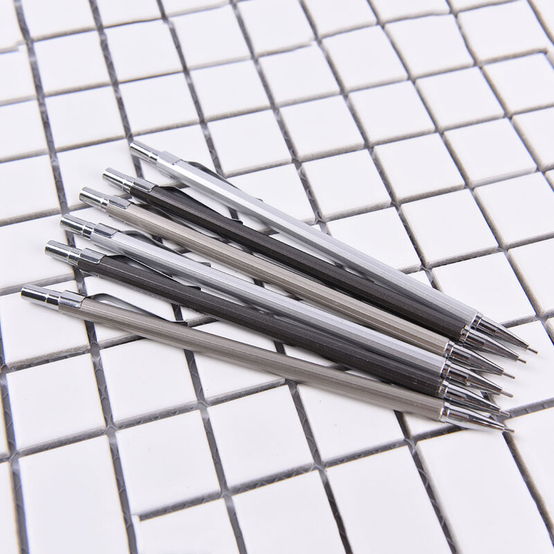 0.5/ 0.7 مللي متر التلقائي الميكانيكية قلم رصاص قضيب معدني التلقائي القلم قلم رصاص الرصاص الملء المدرسة القرطاسية بالجملة