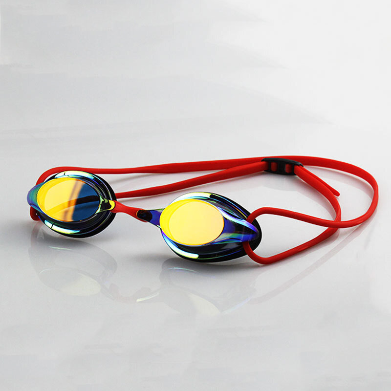 المنافسة المهنية نظارات الوقاية للسباحة تصفيح مكافحة الضباب مقاوم للماء الأشعة فوق البنفسجية حماية هلام السيليكا نظارات الغوص سباق نظارات