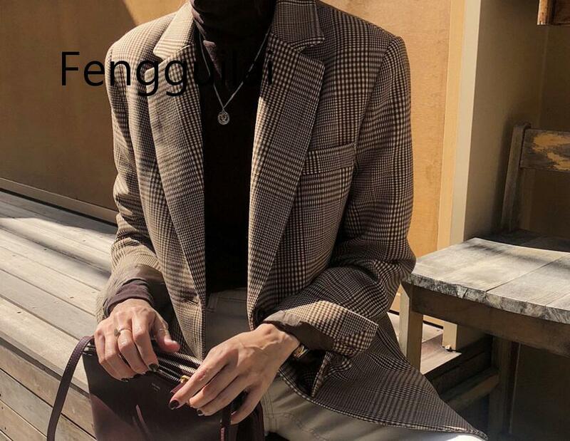 FENGGUILAI-جاكيت بدلة محبوك ، عتيق ، ملابس الشارع ، جودة عالية ، كوري ، نحيف ، مريح ، مفرد ، مجموعة الخريف والشتاء