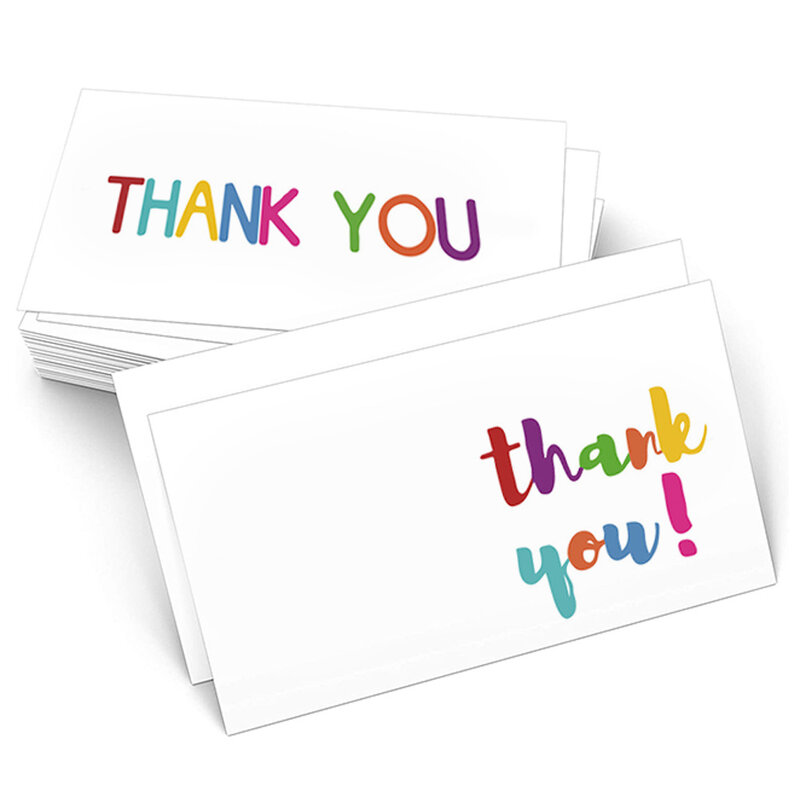 كرافت ورقة 30 قطعة/الحزمة شكرا لك بطاقة لدعم الأعمال حزمة الديكور "شكرا لك" بطاقة الأعمال DIY بها بنفسك بطاقة اليدوية