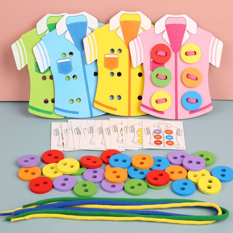 الإبداعية الدماغ لعبة الطاولة للأطفال أكثر من 4 سنوات الاطفال التفاعلية مونتيسوري لعبة اللعب جلد الملابس الجدول ألعاب