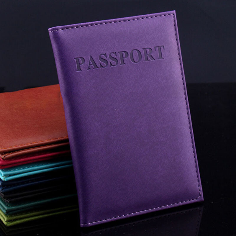 2017 الاصطناعي الجلود حامل جواز سفر نماذج زوجين المرأة غطاء جواز سفر للجنسين حافظة بطاقات رجل حامل بطاقة 1 قطعة
