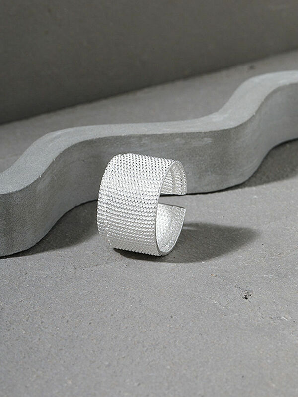 خاتم من الفضة الإسترليني 925 من S'STEEL خاتم بتصميم ملمس هدية للسيدات بتصميم عصري قوطي 2021 مجوهرات أكسسوارات