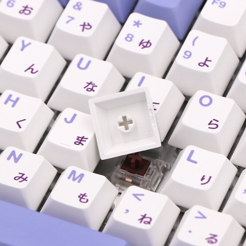 أغطية مفاتيح أرنب 135 مفتاح صبغ غطاء جانبي لمظهر Cherry أغطية مفاتيح JP خط للوحة المفاتيح الميكانيكية USB السلكية مفتاح Cherry MX
