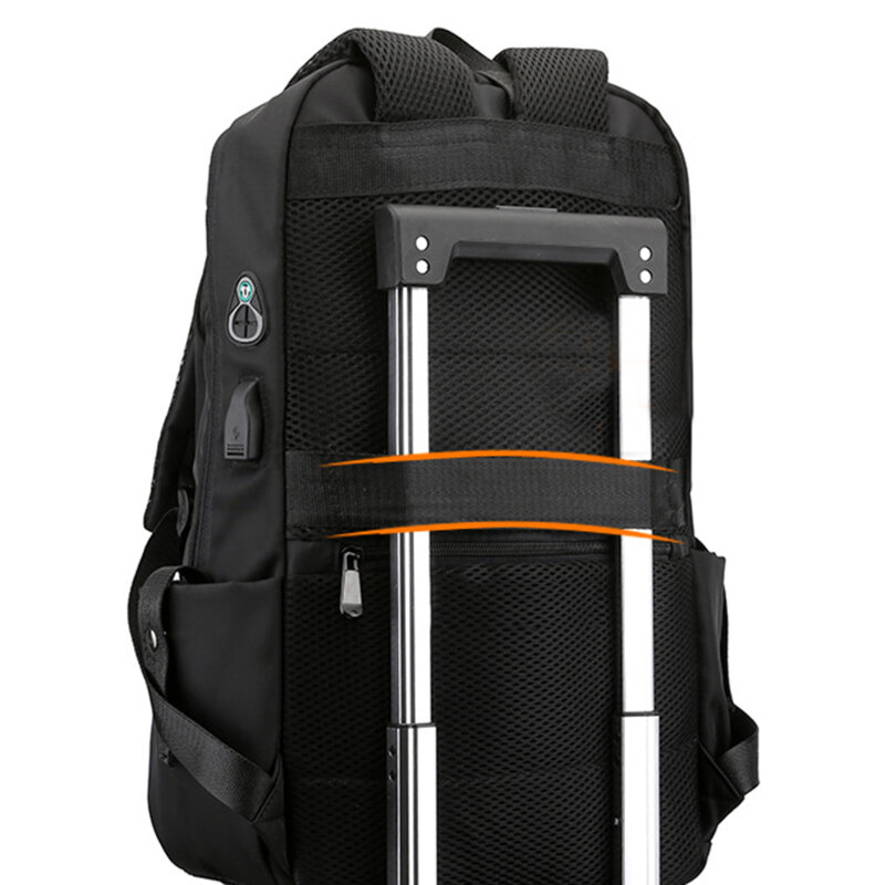 حقيبة ظهر جديدة للرجال متعددة الوظائف حقيبة مضادة للماء لأجهزة الكمبيوتر المحمول USB شحن الرجال حقيبة ظهر للعمل حقيبة الظهر