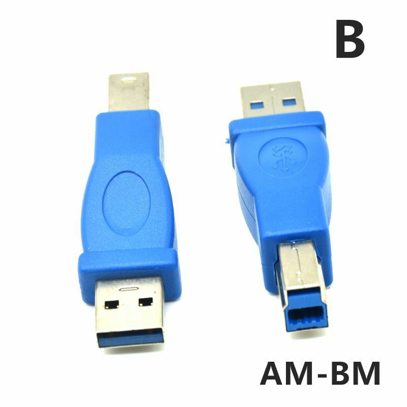 1 قطعة قسط USB 3.0 ألف أنثى ذكر إلى طابعة B الذكور والإناث مقرنة محول محولات جديد