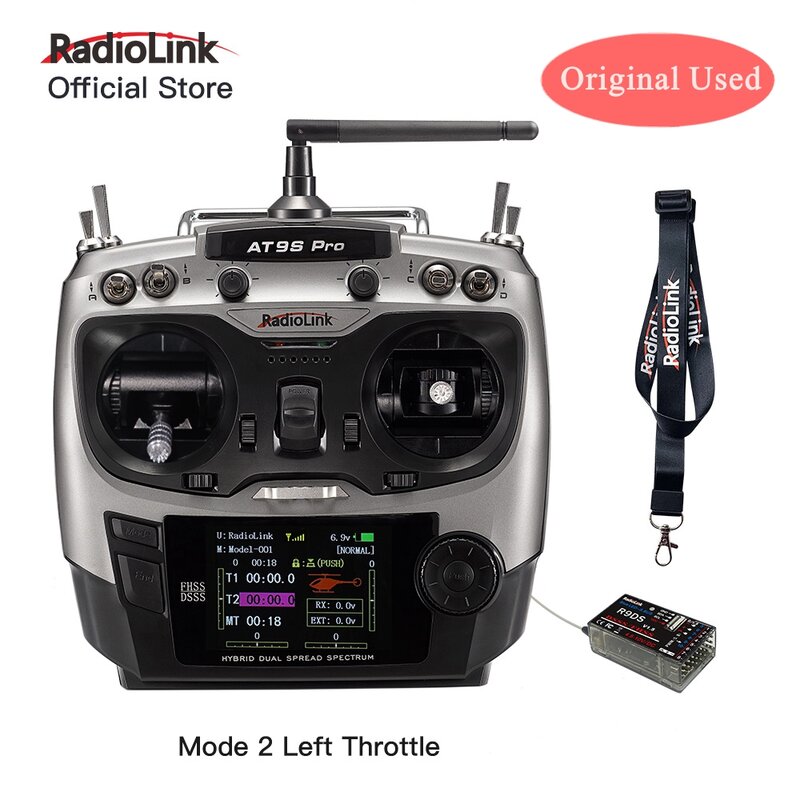 Radiolink الأصلي تستخدم ناقل موجات الراديو AT10II AT9S برو T8S T8FB مع استقبال راديو تحكم عن بعد شحن سريع الولايات المتحدة الأسهم