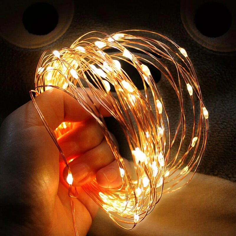 LED سلسلة ضوء الجنية أضواء اكليل مع صور كليب USB بطارية تعمل جارلاند للعام الجديد عيد الميلاد الديكور غرفة ديكور