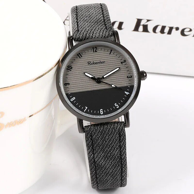 ساعة يد جلدية ريترو ، أسلوب جديد ، أسود ، للنساء ، أفضل العلامات التجارية ، بسيطة ، لمحبي الموضة