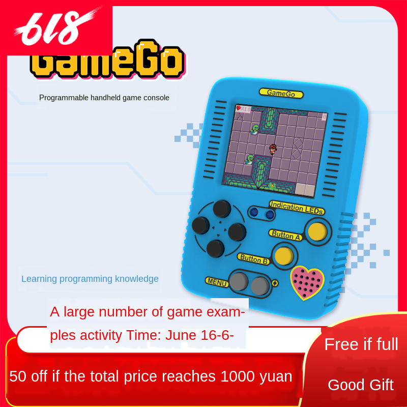 الحطب Gamego لعبة وحدة التحكم البرمجة الرسومية للأطفال المدارس الابتدائية والثانوية البرمجة اللعب وسائل تعليمية