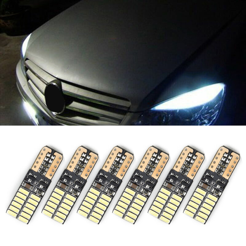 عدة أضواء السيارة مضيئة استبدال LED مجموعة إشارة الغيار 6000K T10 6 قطعة