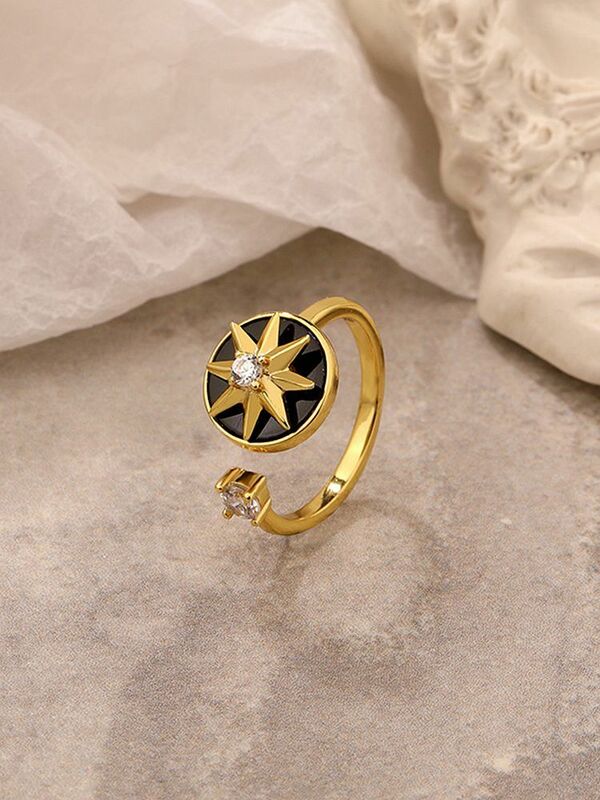 S'STEEL فضة 925 خاتم الزركون للتدوير مثمنة ستار مصمم هدية للنساء المشاركة 2021 اكسسوارات مجوهرات