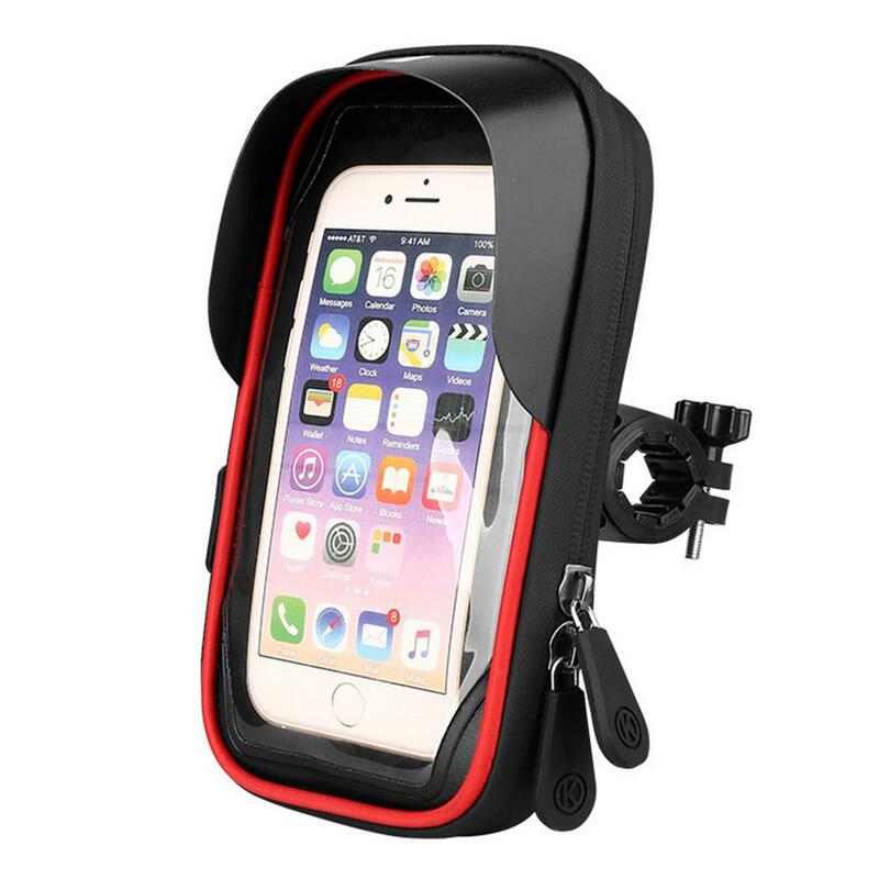 حامل هاتف محمول شاشة تعمل باللمس دراجة نارية مقاوم للماء الملاحة قوس حامل دراجة نارية للهاتف المحمول 4.5-6.4 بوصة