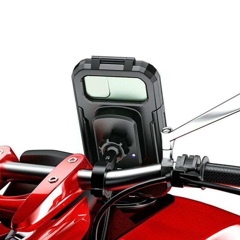 مقاوم للماء حامل هاتف المحمول ل دراجة نارية لاسلكية سريعة 15 واط/PD شاحن الناتج حامل مع الهاتف M6B1 20 واط U1A9