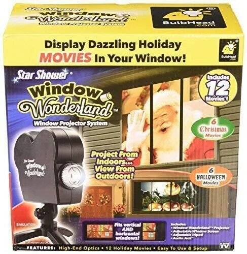 عيد الميلاد هالوين جهاز عرض ليزر 12 أفلام ديسكو ضوء نافذة صغيرة عرض المنزل العارض داخلي في الهواء الطلق العجائب العارض
