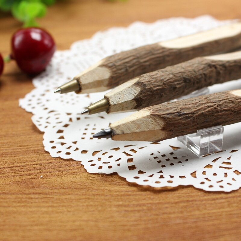YYDS الإبداعية شجرة خشبية قلم حبر جاف للكتابة مكتب اللوازم المدرسية القرطاسية