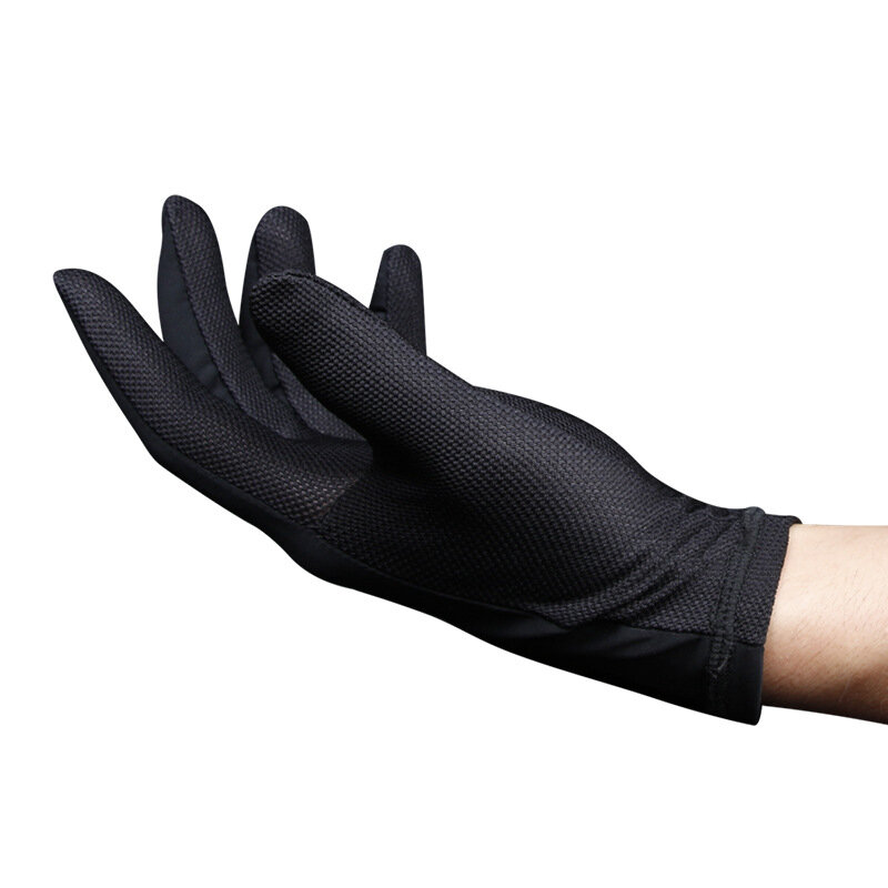 Cool Feeling Quick-drying Gloves Motorcycle Gloves Lined with Breathable Sweat and Not Sultry Ice Silk Summer Riding Gloves