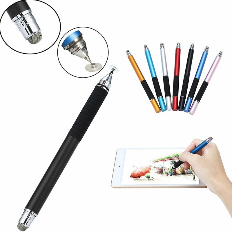 2 في 1 مصاصة بالسعة القلم متعددة الوظائف شاشة تعمل باللمس ستايلس رسم القلم آيفون لباد الهاتف المحمول