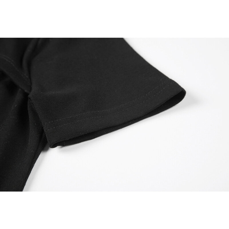 Frocks للنساء الربيع و الصيف العلامة التجارية الجديدة العصرية الأسود مثير جوفاء وهمية قطعتين فستان الإناث ضيق المناسب الورك تنورة قصيرة