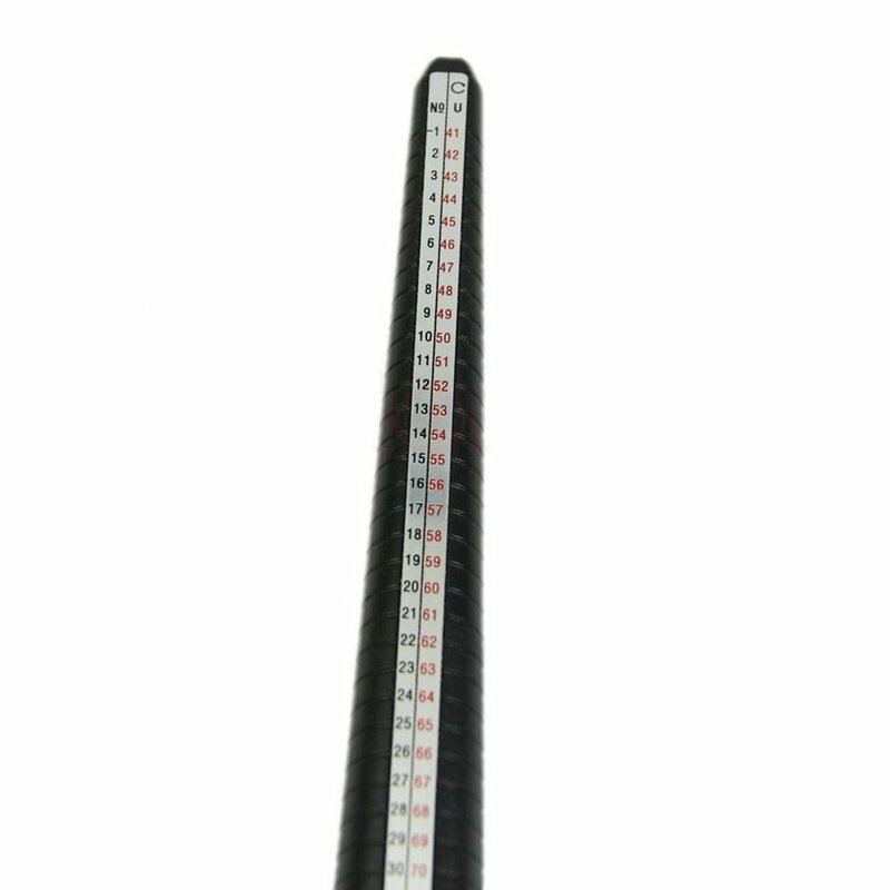 GENBOLI حلقة Sizer مغزل عصا إصبع حلقة مقياس الأحجام قياس عصا لنا حجم مجوهرات فليكس رمح أداة المعدات A35