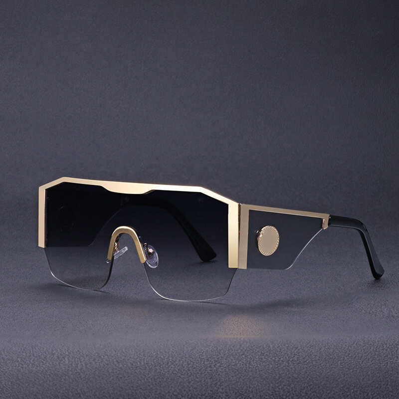 جديد موضة نصف إطار النظارات الشمسية الرجال والنساء الفاخرة العلامة التجارية مصمم النظارات الرجعية رجل الرياضة نظارات شمسية Oculos دي سول