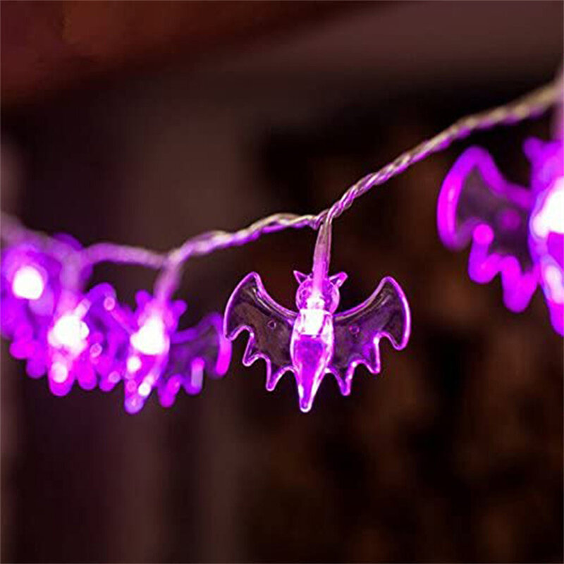 LED هالوين الخفافيش ضوء سلسلة USB بطارية تعمل بالطاقة ضوء في الهواء الطلق 2021 هالوين عيد الميلاد حديقة داخلي مصباح الطرف الديكور