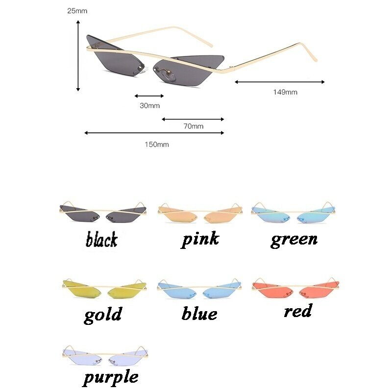 نظارات شمسية للنساء موديل 2020 بتصميم عين القطة مع إسقاط الشحن نظارة شمسية بتصميم كلاسيكي نظارات شمسية بألوان شفافة ملابس شارع ضيقة
