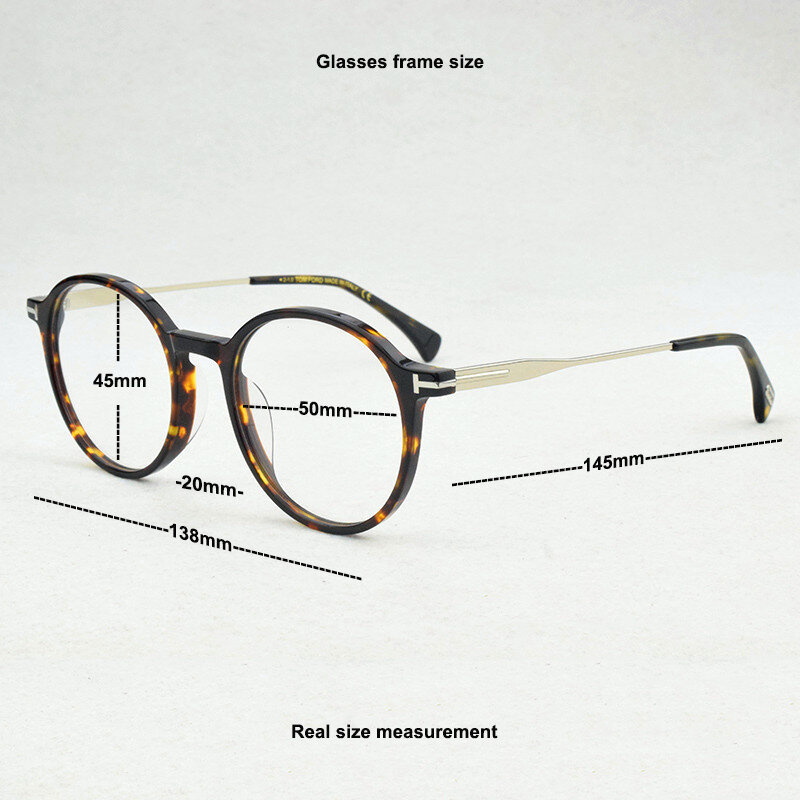 2020 إطارات النظارات المستديرة للنساء إطار نظارات العين للرجال قصر النظر وصفة طبية النظارات البصرية شفافة النظارات النساء #6