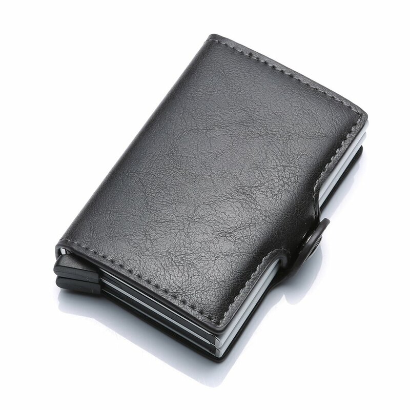 محفظة رجالي صغيرة عالية الجودة لحفظ النقود من الألومونيوم محفظة صغيرة للبطاقات محفظة صغيرة من الجلد محفظة رقيقة كارترس 2022