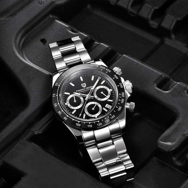 PAGANI DESIGN 2021 جديد أفضل ساعة ماركة الرجال كوارتز ساعة اليد ساعات رجالية الفولاذ المقاوم للصدأ مقاوم للماء كرونوغراف Reloj Hombre #1